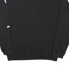 CHAMPION Mens Black Crew Neck S Cotton Blend Sweatshirt Sleeve Logo