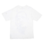 NIKE Mens White LeBron James Graphic T-Shirt L Short Sleeve Crew Neck Basketball