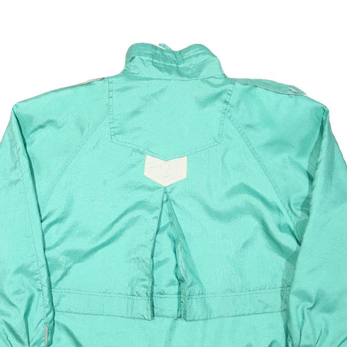 CYCLONE Womens Blue Green Zip Jacket M Polyester Blend Casual Lightweight