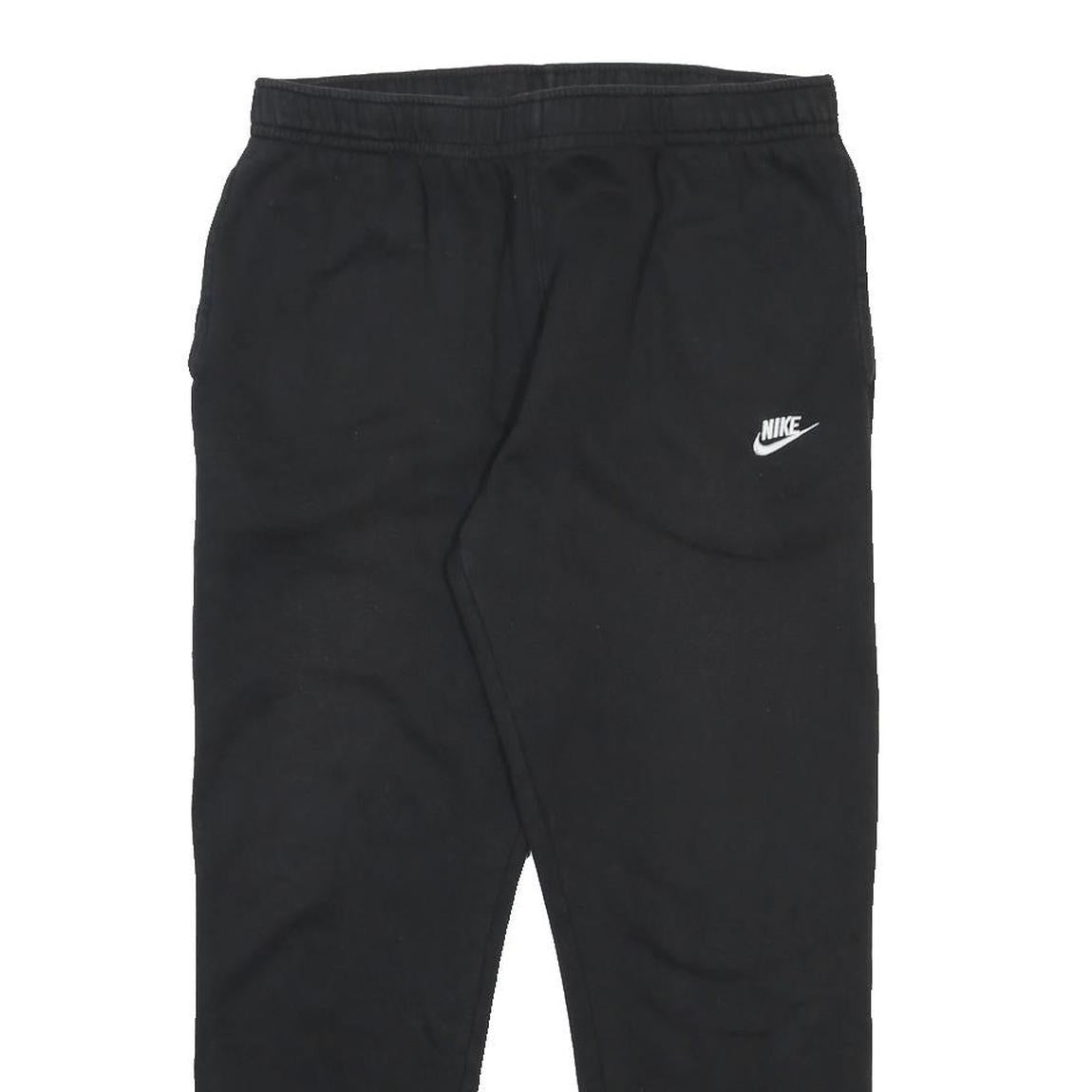 NIKE Mens Joggers Black XL W34 L30 Cotton Blend Regular Tapered Fit Sportswear