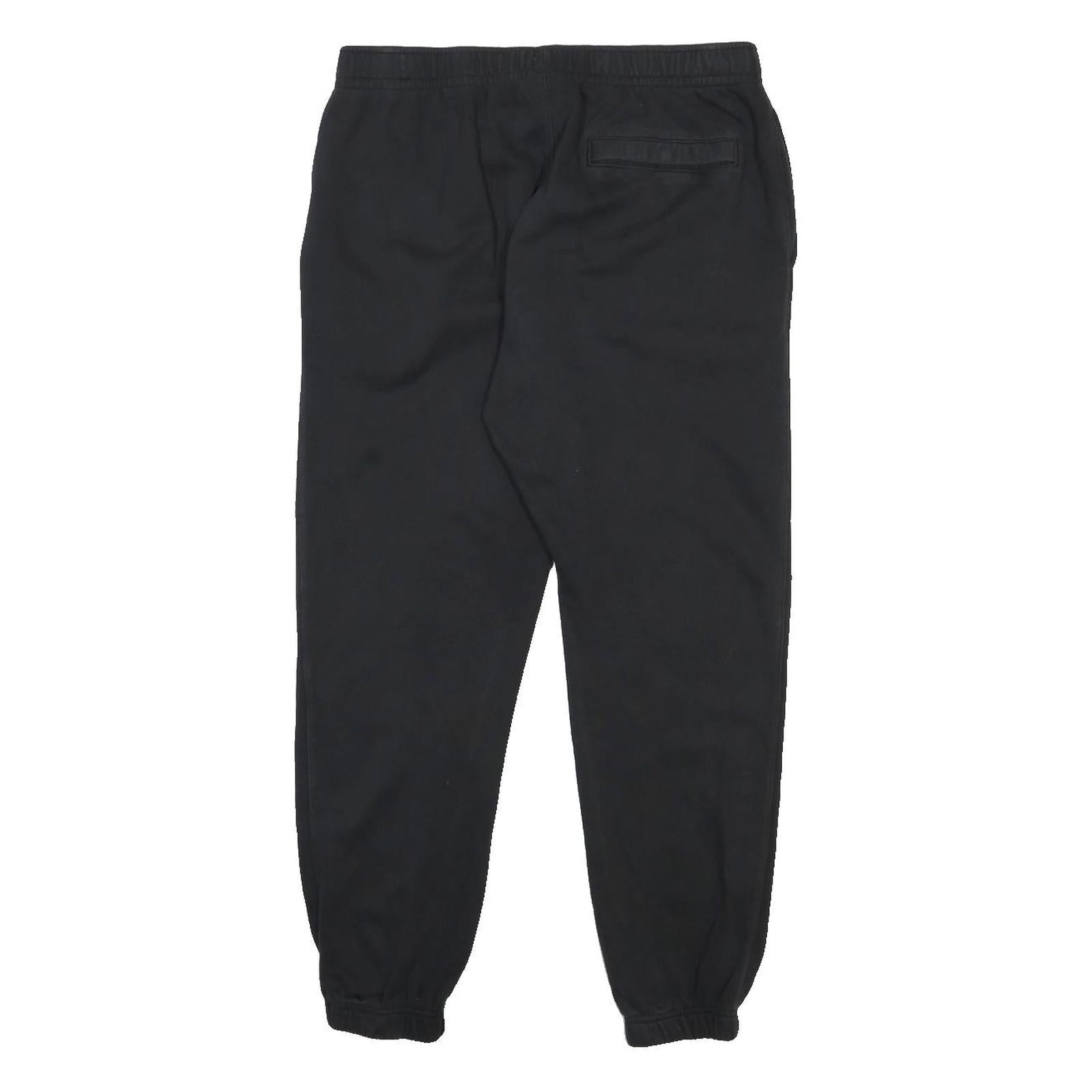 NIKE Mens Joggers Black XL W34 L30 Cotton Blend Regular Tapered Fit Sportswear