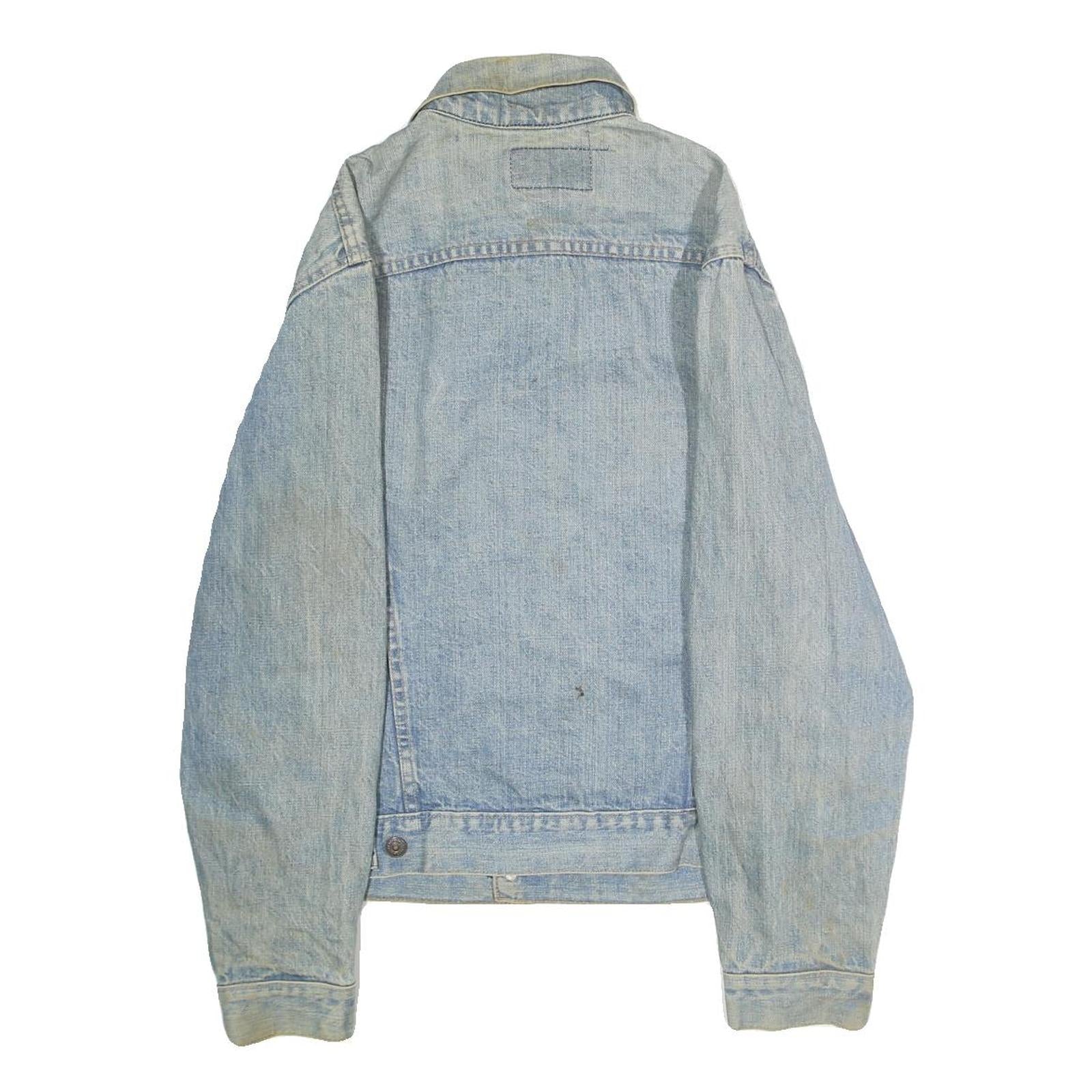 LEVI'S Mens Blue Cotton Denim Jacket S Button Front Classic Fit Pocket