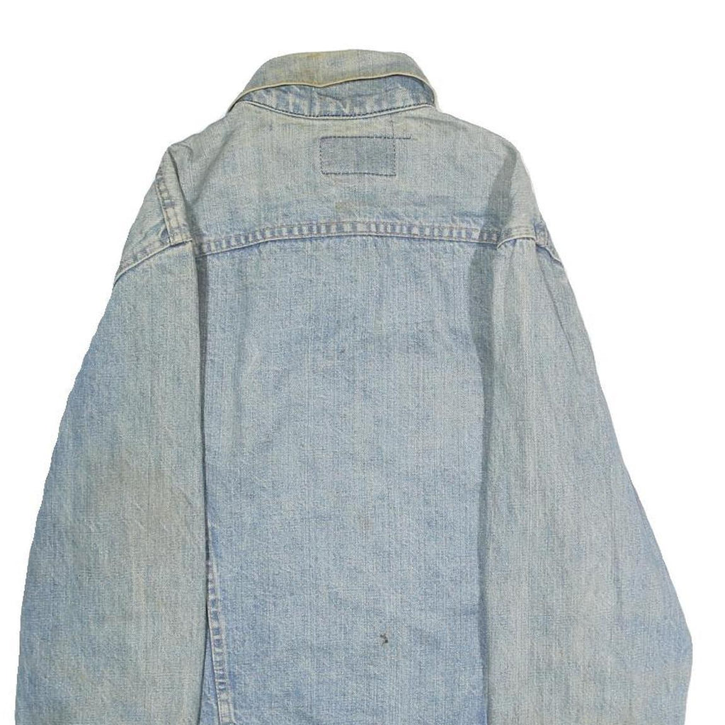 LEVI'S Mens Blue Cotton Denim Jacket S Button Front Classic Fit Pocket