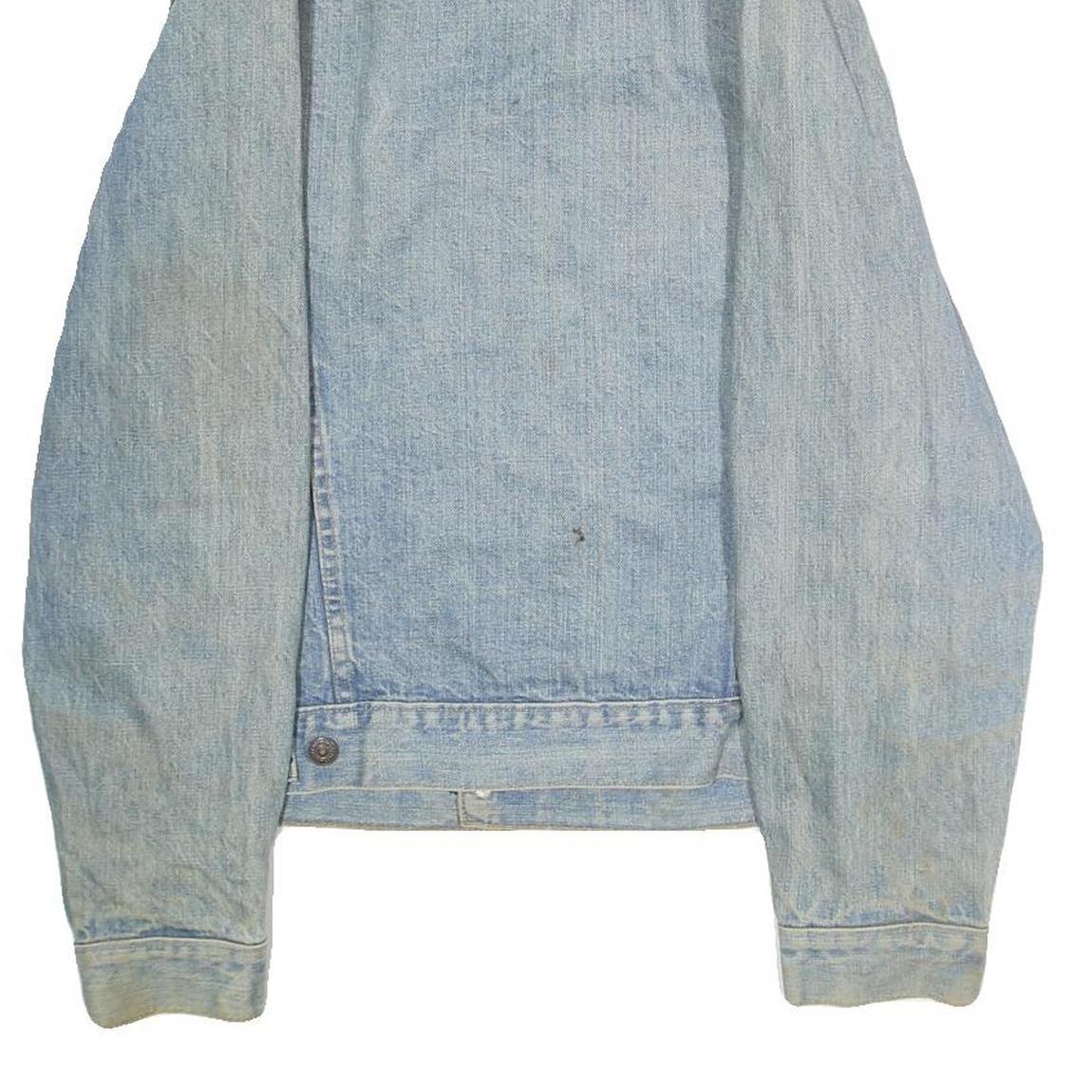 LEVI'S Mens Blue Cotton Denim Jacket S Button Front Classic Fit Pocket