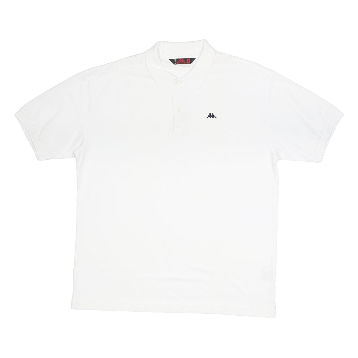 KAPPA Mens White Polo Shirt 3XL Cotton Button Short Sleeve Plain Classic