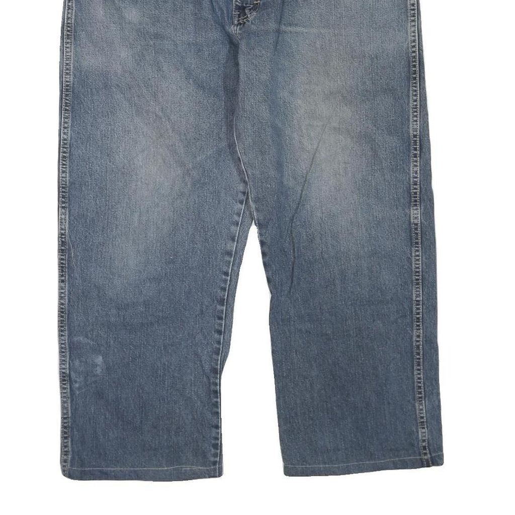 DICKIES Mens Regular Blue Jeans Denim Rinse W40 L27 Classic Zip Closure