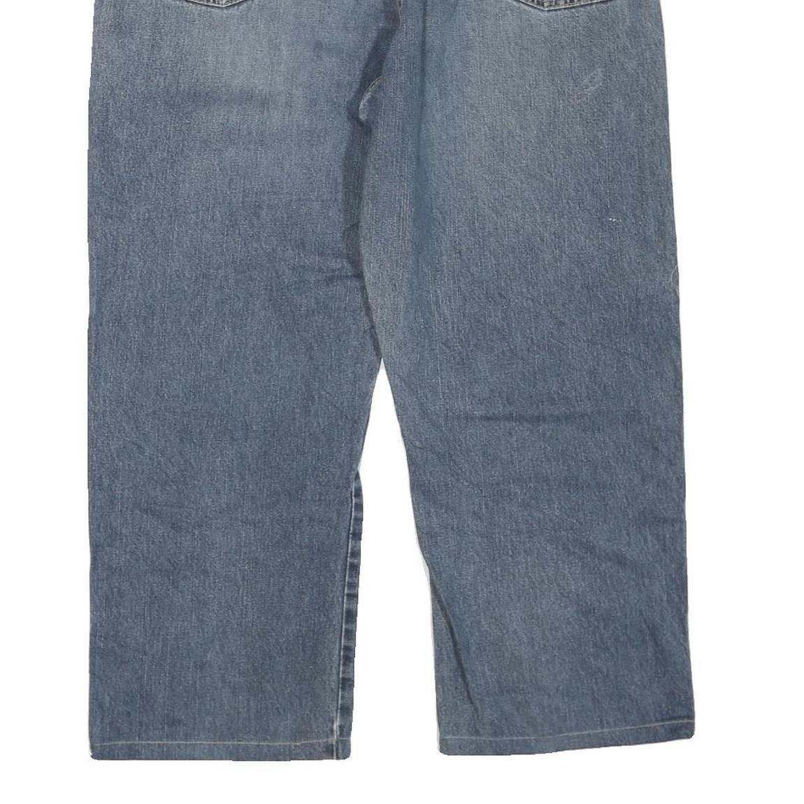 DICKIES Mens Regular Blue Jeans Denim Rinse W40 L27 Classic Zip Closure