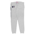 SUPERDRY Womens Joggers Grey & Navy Blue Stripe Slim Tapered UK 14 W34 L32