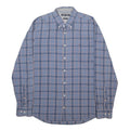 TOMMY HILFIGER Mens Blue & Pink Check Shirt L Button Down Collar Long Sleeve
