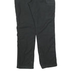 CARHARTT Mens Black Relaxed Straight Cotton Blend Trousers W36 L34 Workwear Zip