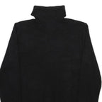 CALVIN KLEIN Womens Black Plain Turtleneck Jumper Basic Knit M Cotton Blend