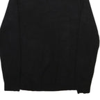 CALVIN KLEIN Womens Black Plain Turtleneck Jumper Basic Knit M Cotton Blend