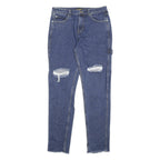 YANGSTER Womens Blue Slim Skinny Denim Cotton Medium W30 L31 Zip Closure Pockets