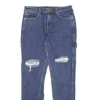 YANGSTER Womens Blue Slim Skinny Denim Cotton Medium W30 L31 Zip Closure Pockets