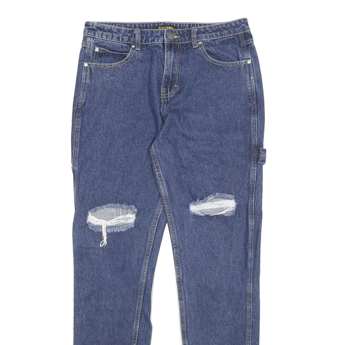 YANGSTER Womens Blue Slim Skinny Denim Cotton Medium W30 L31 Zip Closure Pockets