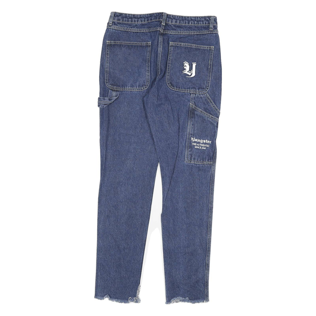 YANGSTER Womens Blue Slim Skinny Denim Cotton Medium W30 L31 Zip Closure Pockets