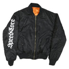 ARMYTEX Mens Black & Orange Bomber Jacket M Polyester Blend Zip Reversible