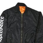 ARMYTEX Mens Black & Orange Bomber Jacket M Polyester Blend Zip Reversible