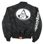 ARMYTEX Mens Black & Orange Bomber Jacket M Polyester Blend Zip Reversible