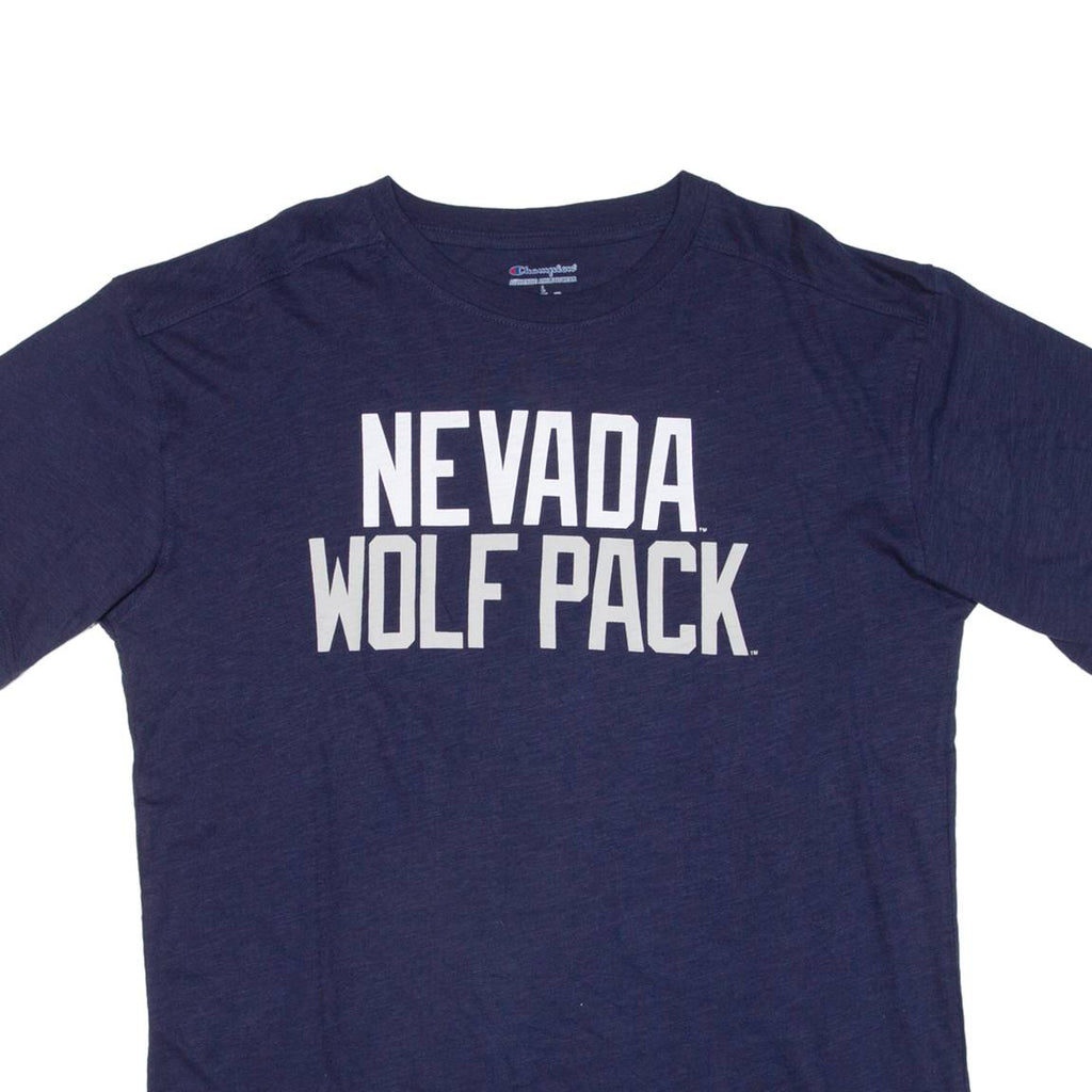 CHAMPION Nevada Wolfpack Mens T-Shirt Blue USA L