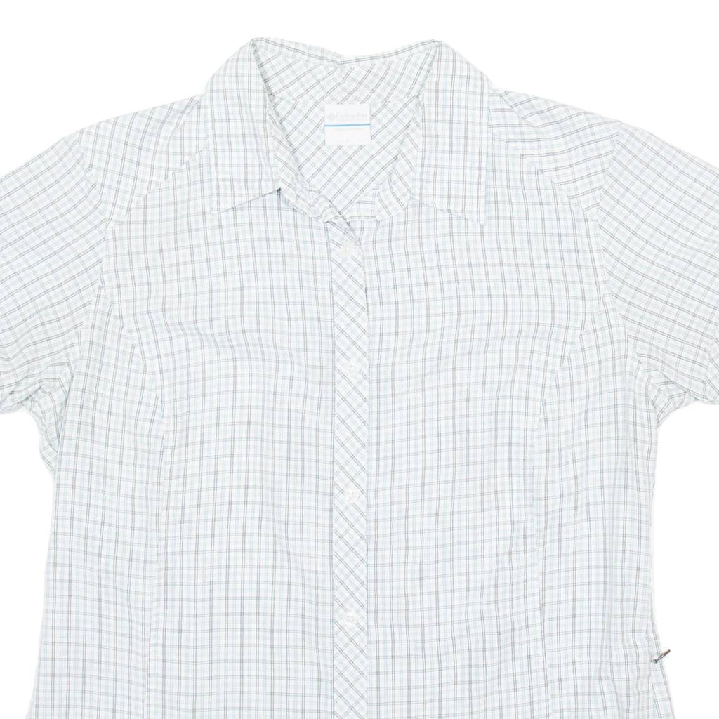 COLUMBIA Womens Shirt Blue Check L