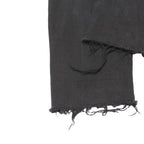 LEVI'S Womens Black Slim 710 Jeans Denim W26 L24 Raw Hem Zip Closure