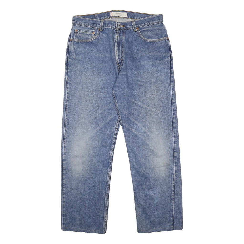 LEVI'S 505 Mens Jeans Blue Regular Straight Denim Medium W33 L29 Classic Fit
