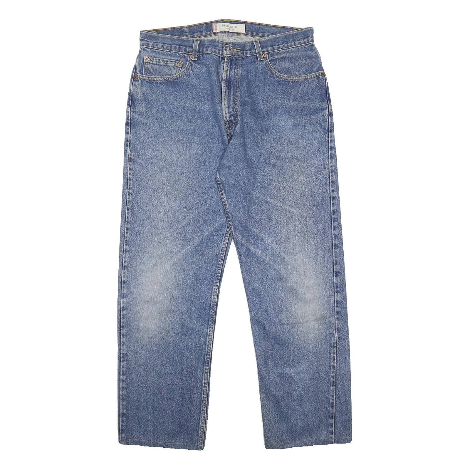 LEVI'S 505 Mens Jeans Blue Regular Straight Denim Medium W33 L29 Classic Fit