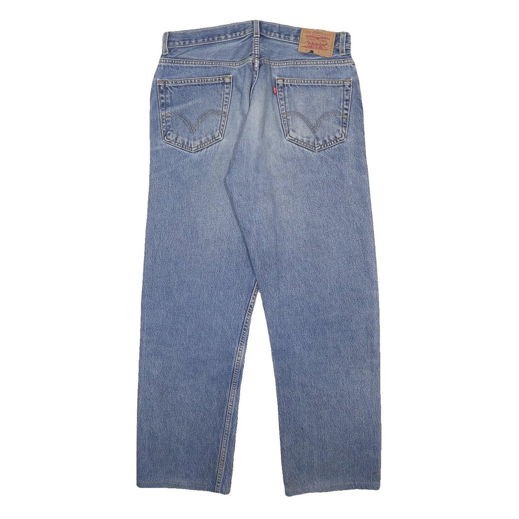 LEVI'S 505 Mens Jeans Blue Regular Straight Denim Medium W33 L29 Classic Fit