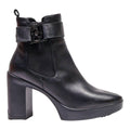 LIU JO Ankle Boots Black Leather Womens UK 6