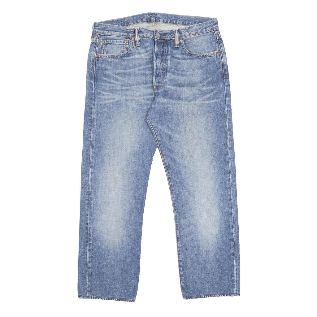 LEVI'S 501 Mens Jeans Blue Regular Straight Denim Medium W33 L27 Classic Fit