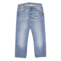 LEVI'S 501 Mens Jeans Blue Regular Straight Denim Medium W33 L27 Classic Fit
