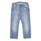 LEVI'S 501 Mens Jeans Blue Regular Straight Denim Medium W33 L27 Classic Fit