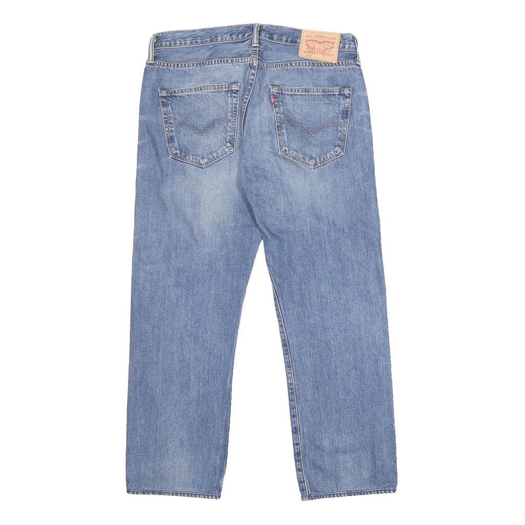 LEVI'S 501 Mens Jeans Blue Regular Straight Denim Medium W33 L27 Classic Fit