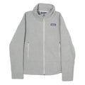 PATAGONIA Womens Grey Midweight Fleece Jacket M Polyester Zip Casual Outdoor