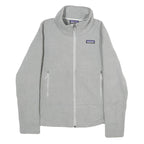 PATAGONIA Womens Grey Midweight Fleece Jacket M Polyester Zip Casual Outdoor