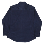 CLUB ROOM Mens Navy Blue Shirt L Button-Down Collar Long Sleeve Cotton Blend