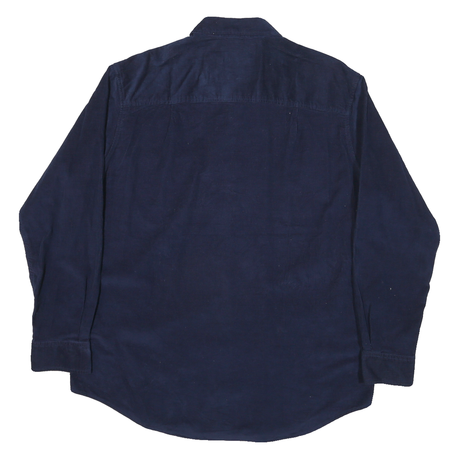 CLUB ROOM Mens Navy Blue Shirt L Button-Down Collar Long Sleeve Cotton Blend