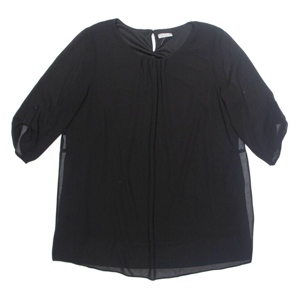 CANADA Womens Blouse Black Long Sleeve L