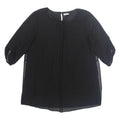 CANADA Womens Blouse Black Long Sleeve L