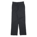 DICKIES Mens Black Regular Fit Straight Leg Trousers W29 L32 Cotton Blend Zip