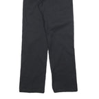 DICKIES Mens Black Regular Fit Straight Leg Trousers W29 L32 Cotton Blend Zip