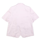 M&S Womens Pink Blazer Classic Fit UK 16 Polyester Blend Woven Button Closure