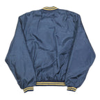 BIRDIE Mens Blue & Yellow Button Jacket M Polyester Plain Casual Lightweight