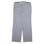 Mens Trousers Grey Regular Straight W34 L30