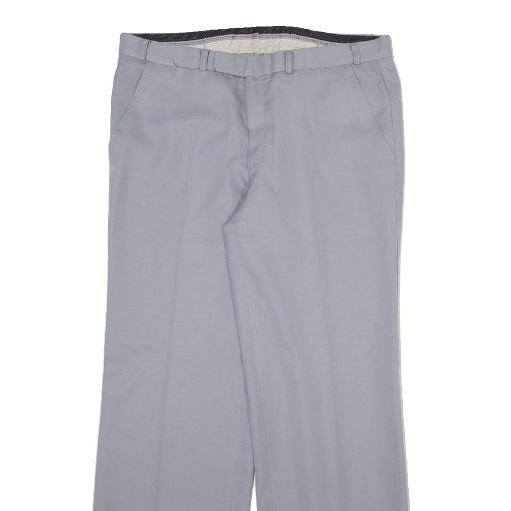 Mens Trousers Grey Regular Straight W34 L30