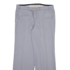 Mens Trousers Grey Regular Straight W34 L30