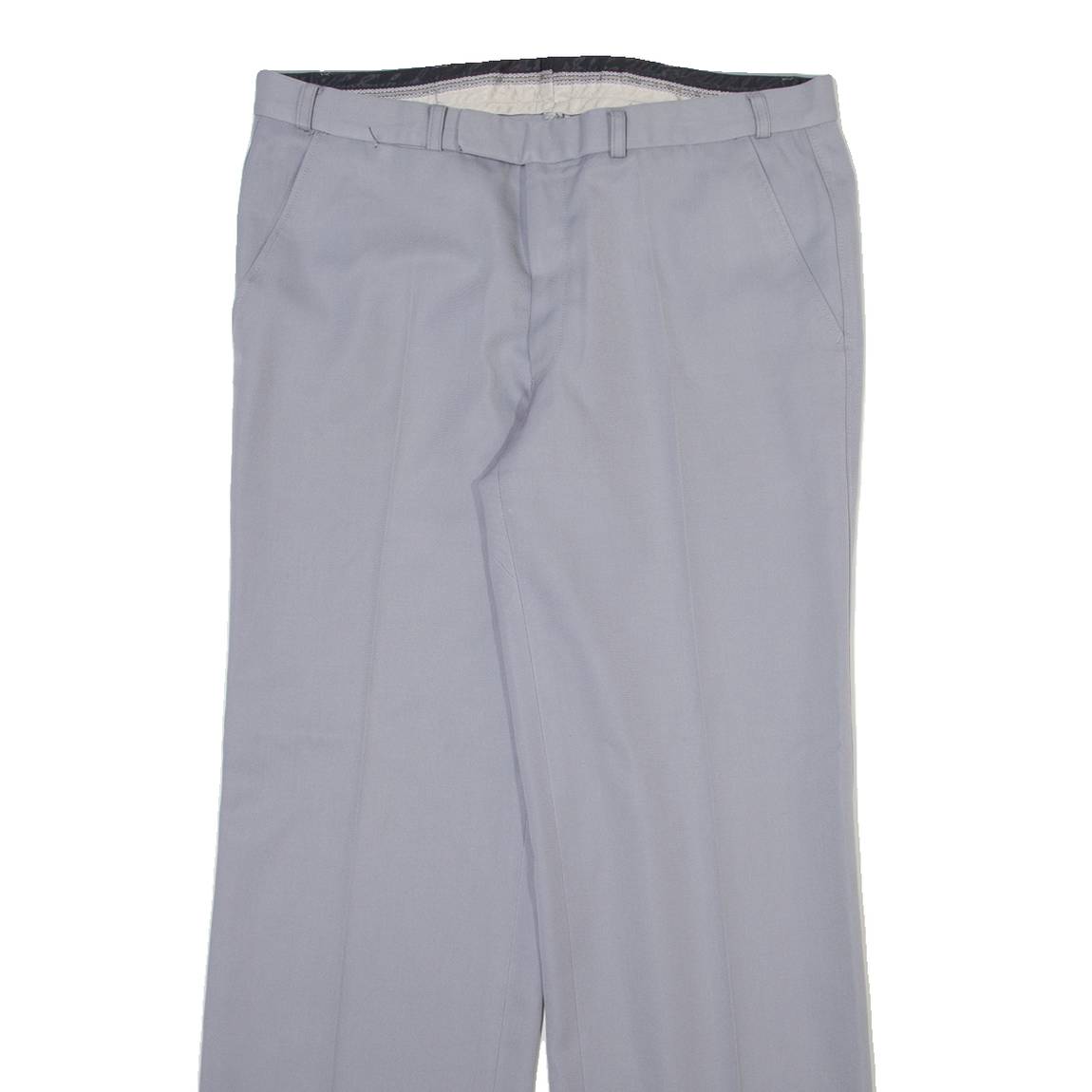 Mens Trousers Grey Regular Straight W34 L30
