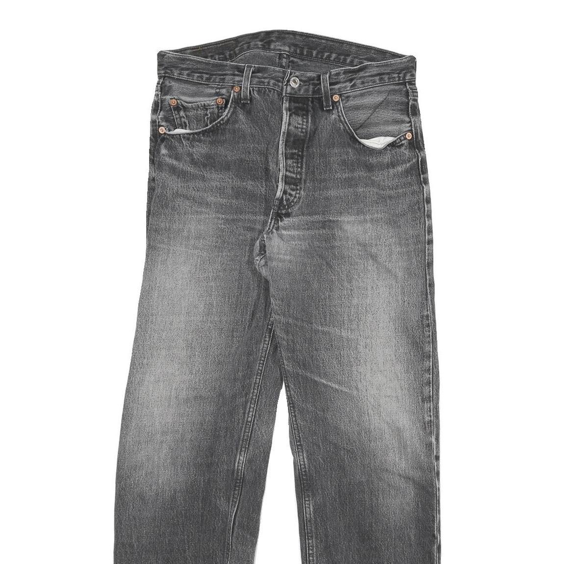 LEVI'S Mens Regular Fit Black Denim Jeans Cotton Blend W30 L30 Classic Style