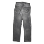 LEVI'S Mens Regular Fit Black Denim Jeans Cotton Blend W30 L30 Classic Style